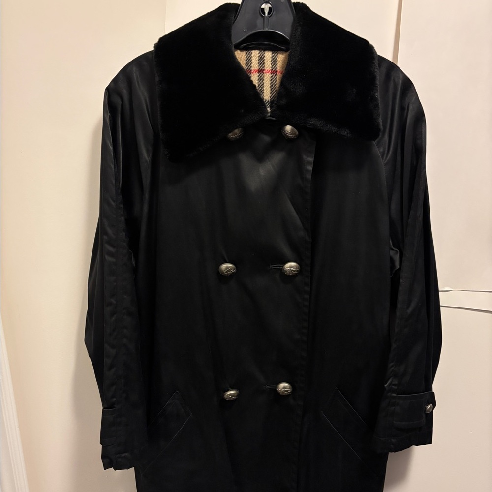 Burberry Authentic Nylon Wool Heritage Coat